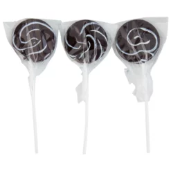 Black Mini Swirl Lollipops 24 Pack (288g)