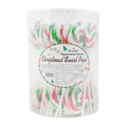 Christmas Mini Swirl Lollipops 50 Pack