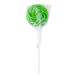 Green Mini Swirl Lollipops 24 Pack (288g)