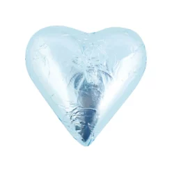 Light Blue Belgian Chocolate Hearts 30g X 30