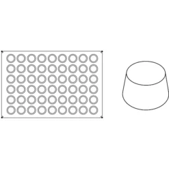 Pavoni Mini Muffin Monoportion Silicone Mould PX005