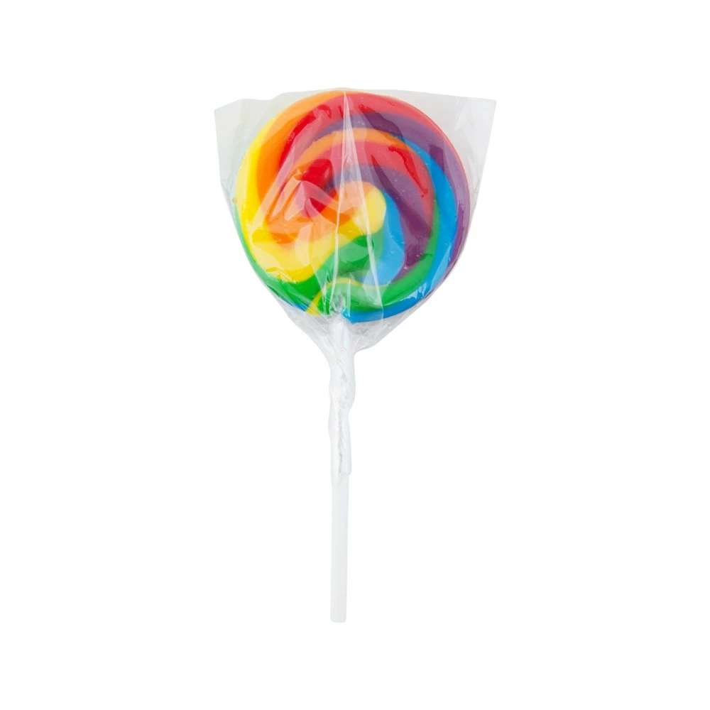 Rainbow Swirl Lollipops 50g - 10 Pack 1 Rainbow Swirl Lollipops 50g - 10 Pack