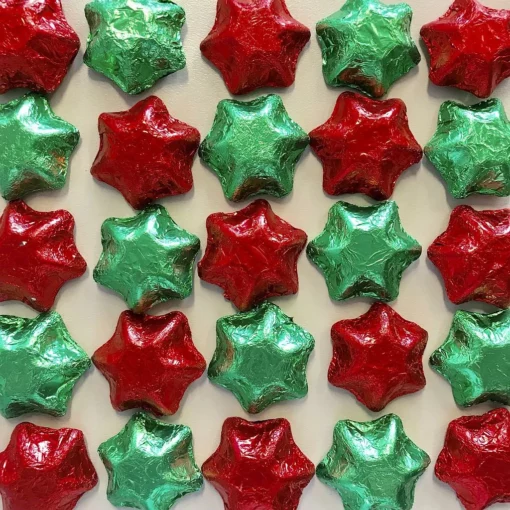 Red & Green Belgian Chocolate Stars 500g - 5kg 2 Red & Green Belgian Chocolate Stars 500g - 5kg -Snack Shop Red202620Green20Belgian20Chocolate20Stars20500g20 205kg2028500g20Bag29
