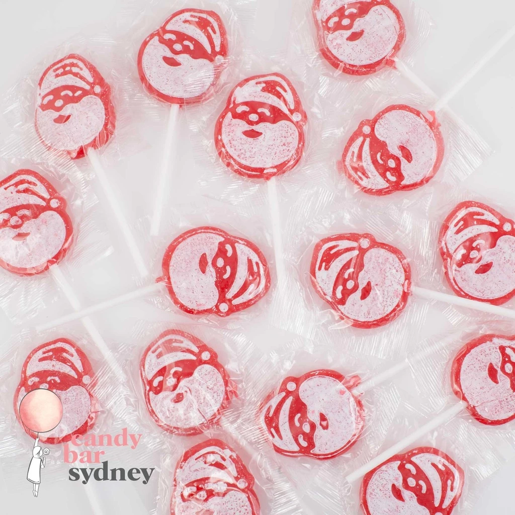 Red Santa Claus Tattoo Pops Bulk 1kg 1 Red Santa Claus Tattoo Pops Bulk 1kg