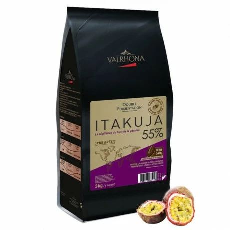 Valrhona Itakuja 55% Dark Couverture Chocolate Feves 3kg 1 Valrhona Itakuja 55% Dark Couverture Chocolate Feves 3kg