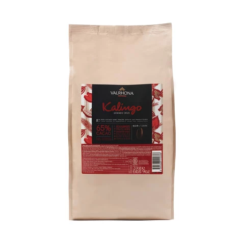 Valrhona Kalingo 65% Dark Couverture Chocolate Feves 2 Valrhona Kalingo 65% Dark Couverture Chocolate Feves - Image 2