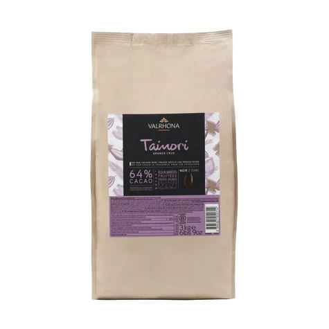 Valrhona Tainori 64% Dark Couverture Chocolate Feves 2 Valrhona Tainori 64% Dark Couverture Chocolate Feves - Image 2