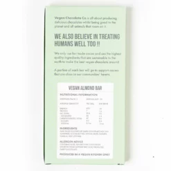 Vegan Chocolate Co Almond Bar 100g